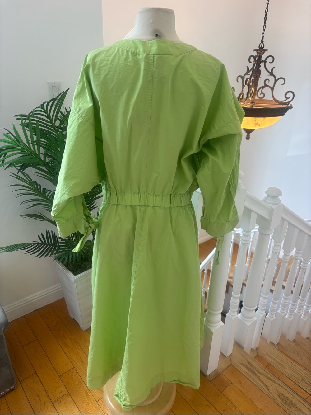 3.1 Phillip Lim Poplin V Neck Midi Dress, Size: 14 - Picture 9 of 13